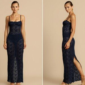 Arcina Ori Margot Navy Maxi Dress NWOT